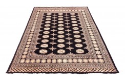 Oryginalny dywan Buchara z Pakistanu 100% wełna 170x240cm brązowy