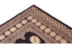 Oryginalny dywan Buchara z Pakistanu 100% wełna 170x240cm brązowy