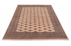Oryginalny dywan Buchara z Pakistanu 100% wełna 170x240cm beżowy