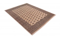 Oryginalny dywan Buchara z Pakistanu 100% wełna 170x240cm beżowy