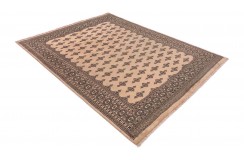 Oryginalny dywan Buchara z Pakistanu 100% wełna 170x240cm beżowy