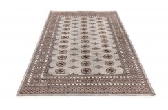Oryginalny dywan Buchara z Pakistanu 100% wełna 170x250cm szary