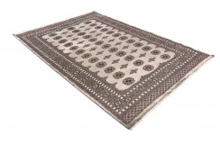 Oryginalny dywan Buchara z Pakistanu 100% wełna 170x250cm szary