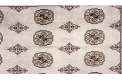 Oryginalny dywan Buchara z Pakistanu 100% wełna 170x250cm szary