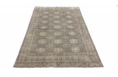 Oryginalny dywan Buchara z Pakistanu 100% wełna 140x220cm szary