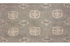 Oryginalny dywan Buchara z Pakistanu 100% wełna 140x220cm szary
