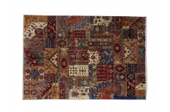 Dywan Ziegler Khorjin Arijana Shaal Gabbeh 100% wełna kamienowana ręcznie tkany luksusowy 210x290cm kolorowy w kwatery