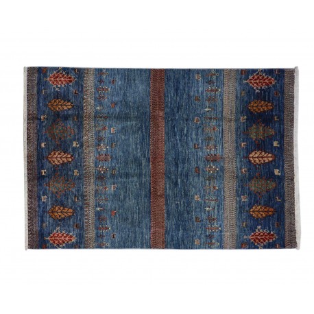 Dywan Ziegler Khorjin Arijana Shaal 100% wełna kamienowana ręcznie tkany luksusowy 170x250cm kolorowy w pasy