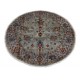 Dywan Ziegler Khorjin Arijana Gabbeh 100% wełna kamienowana ręcznie tkany luksusowy 175x175cm okrągły