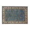 Dywan Ziegler Classic 100% wełna kamienowana ręcznie tkany luksusowy 250x350cm niebieski ornamenty