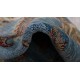 Dywan Ziegler Classic 100% wełna kamienowana ręcznie tkany luksusowy 250x350cm niebieski ornamenty