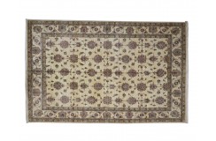 Dywan Ziegler Classic 100% wełna kamienowana ręcznie tkany luksusowy 250x350cm beżowy ornamenty