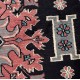 Buchara dywan okrągły ręcznie tkany z Pakistanu 100% wełna czarny ok 60x60cm