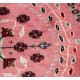 Buchara dywan okrągły ręcznie tkany z Pakistanu 100% wełna różowy ok 60x60cm