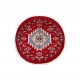 Buchara dywan okrągły ręcznie tkany z Pakistanu 100% wełna czerwony ok 60x60cm
