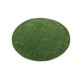 Gładki 100% wełniany dywan Gabbeh Handloom okrągły zielony 200x200cm etniczne wzory