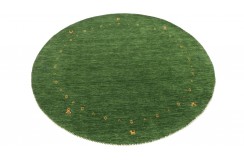 100% wełna gruby dywan handloom z indii  zielony okrągły 150x150cm