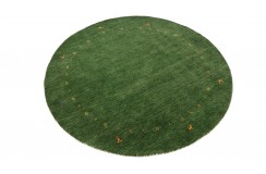 100% wełna gruby dywan handloom z indii  zielony okrągły 150x150cm