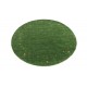 Gładki 100% wełniany dywan Gabbeh Handloom okrągły zielony 80x80cm etniczne wzory