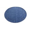 100% wełna gruby dywan handloom z indii  niebieski okrągły 2x2m