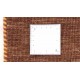 Gładki 100% wełniany dywan Gabbeh Handloom okrągły brązowy 200x200cm etniczne wzory