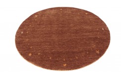 100% wełna gruby dywan handloom z indii brązowy okrągły 150x150cm