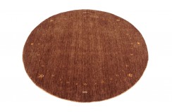100% wełna gruby dywan handloom z indii brązowy okrągły 150x150cm