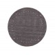 Gładki 100% wełniany dywan Gabbeh Handloom okrągły fioletowy 200x200cm etniczne wzory