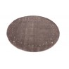 100% wełna gruby dywan handloom z indii  fioletowy okrągły 2x2m