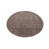 100% wełna gruby dywan handloom z indii  fioletowy okrągły 2x2m