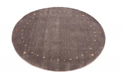 100% wełna gruby dywan handloom z indii fioletowy okrągły 120x120cm