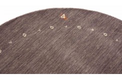 100% wełna gruby dywan handloom z indii fioletowy okrągły 120x120cm
