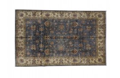 Dywan Ziegler Classic 100% wełna kamienowana ręcznie tkany luksusowy 200x300cm fioletowy ornamenty