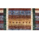 Dywan Ziegler Khorjin Arijana Shaal Gabbeh 100% wełna kamienowana ręcznie tkany luksusowy 160x210cm kolorowy pasy