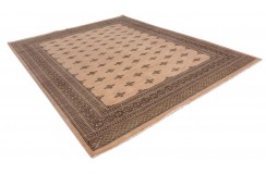 Oryginalny dywan Buchara z Pakistanu 100% wełna 250x300cm beżowy