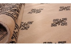 Oryginalny dywan Buchara z Pakistanu 100% wełna 250x300cm beżowy