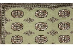 Oryginalny dywan Buchara z Pakistanu 100% wełna 250x300cm zielony