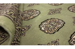 Oryginalny dywan Buchara z Pakistanu 100% wełna 250x300cm zielony