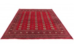 Oryginalny dywan Buchara z Pakistanu 100% wełna 250x300cm czerwony