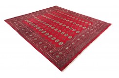 Oryginalny dywan Buchara z Pakistanu 100% wełna 250x300cm czerwony