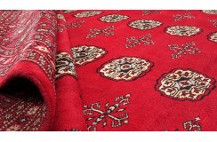 Oryginalny dywan Buchara z Pakistanu 100% wełna 250x300cm czerwony