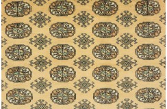 Oryginalny dywan Buchara z Pakistanu 100% wełna 220x300cm beżowy
