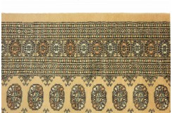 Oryginalny dywan Buchara z Pakistanu 100% wełna 220x300cm beżowy