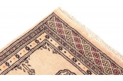 Oryginalny dywan Buchara z Pakistanu 100% wełna 60x180cm beżowy