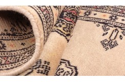 Oryginalny dywan Buchara z Pakistanu 100% wełna 60x180cm beżowy