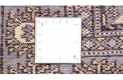 Oryginalny dywan Buchara z Pakistanu 100% wełna 80x380cm niebieski