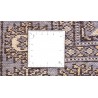 Oryginalny dywan Buchara z Pakistanu 100% wełna 80x380cm niebieski