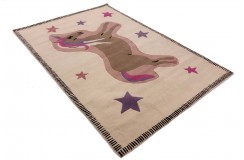 100% wełna gruby dywan z Indii 170x240cm jednorożec designerski