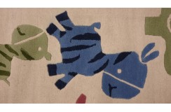100% wełna gruby dywan z Indii 170x240cm jednorożec designerski