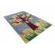 Designerski nowoczesny dywan wełniany dla dzieci ptaki na drzewie 170x240cm Indie 2cm gruby
